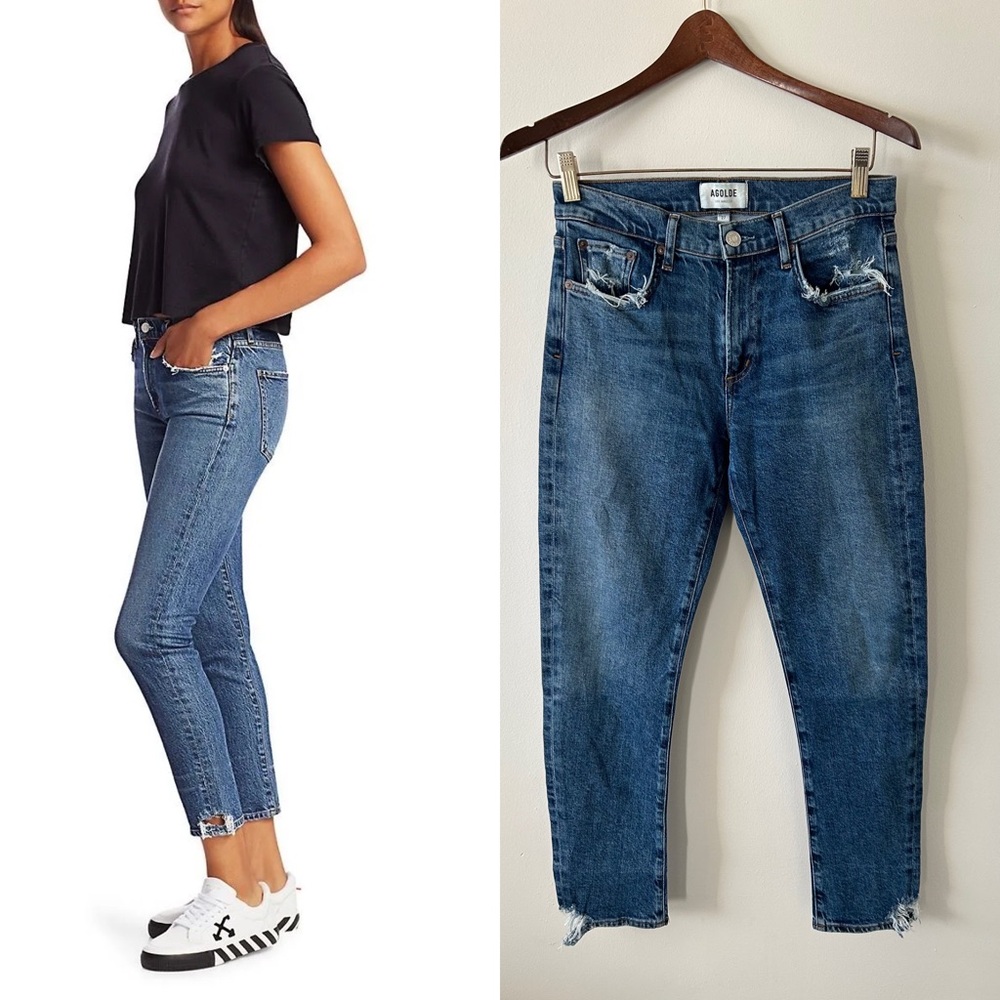 Agolde Toni Jeans Mid Rise Dime Sz 27